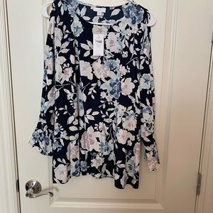 J Jill floral blouse